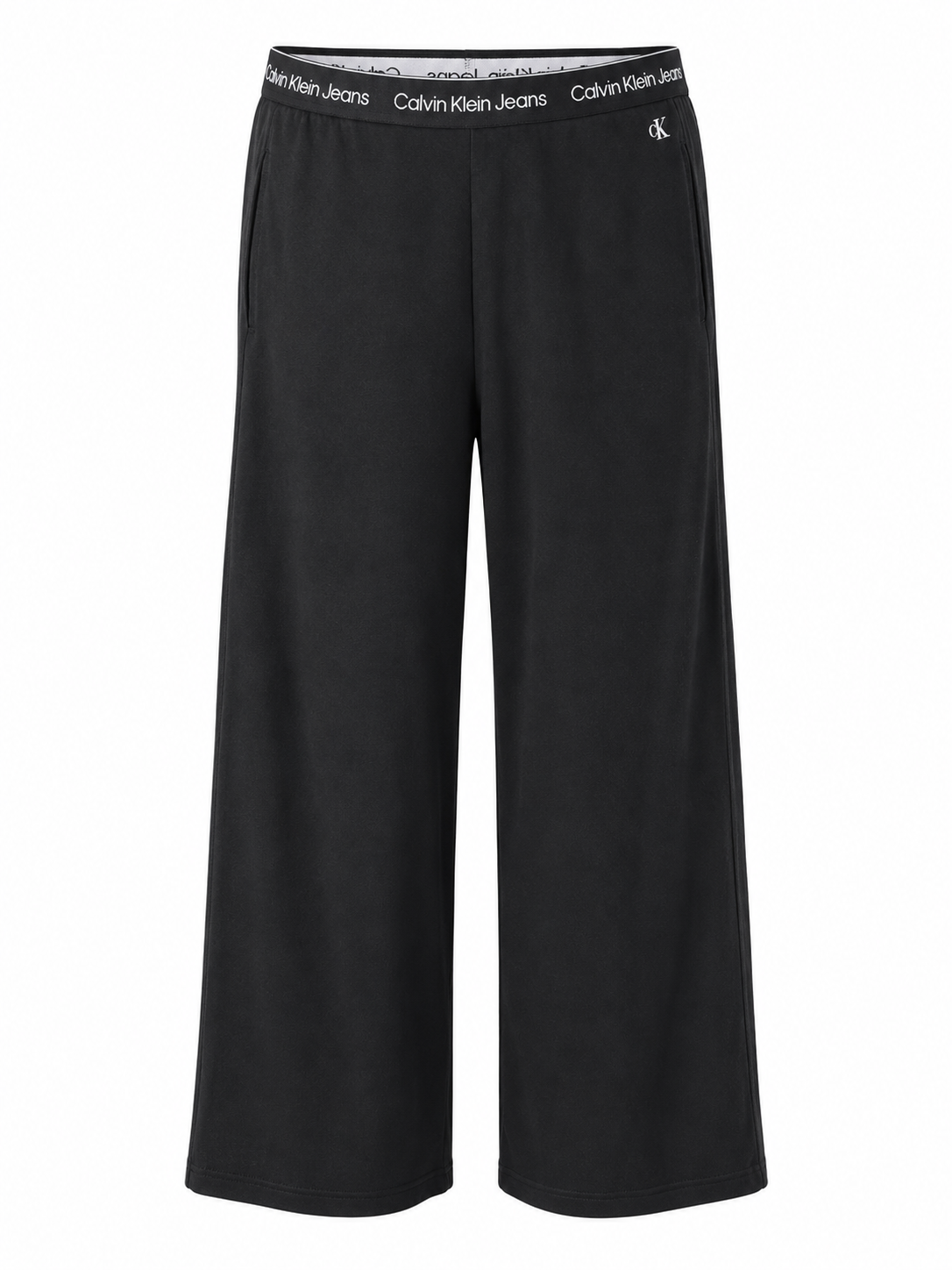 Calvin Klein Jeans fekete széles szárú nadrág S