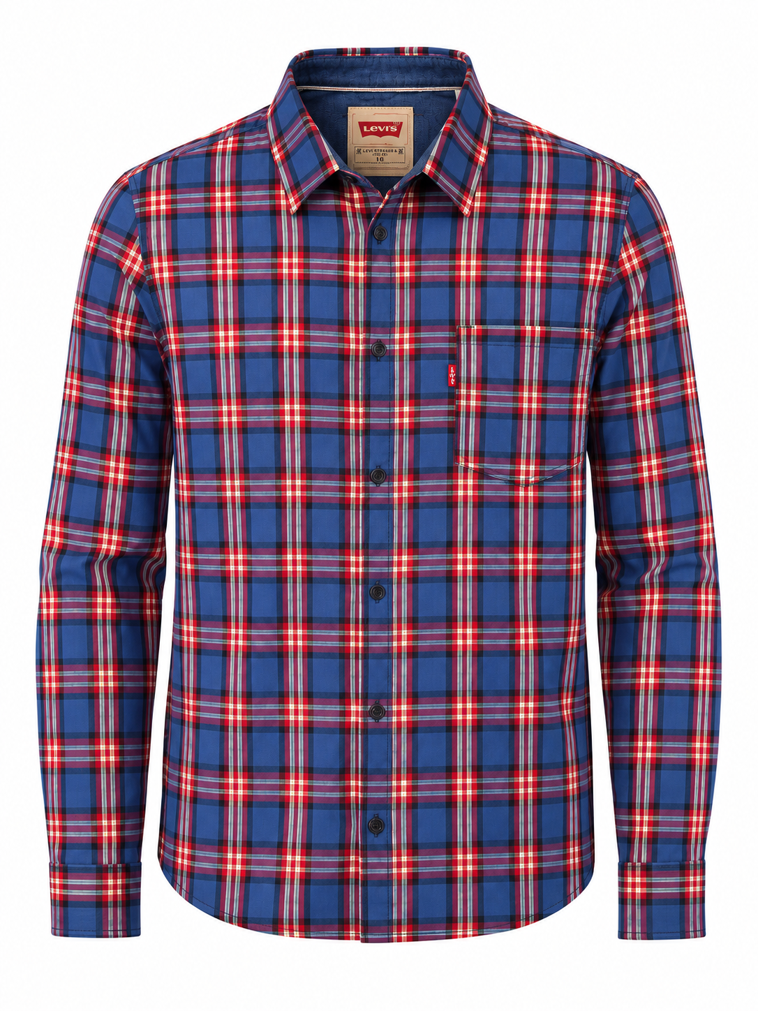 Levi's kék-piros kockás hosszú ujjú ing