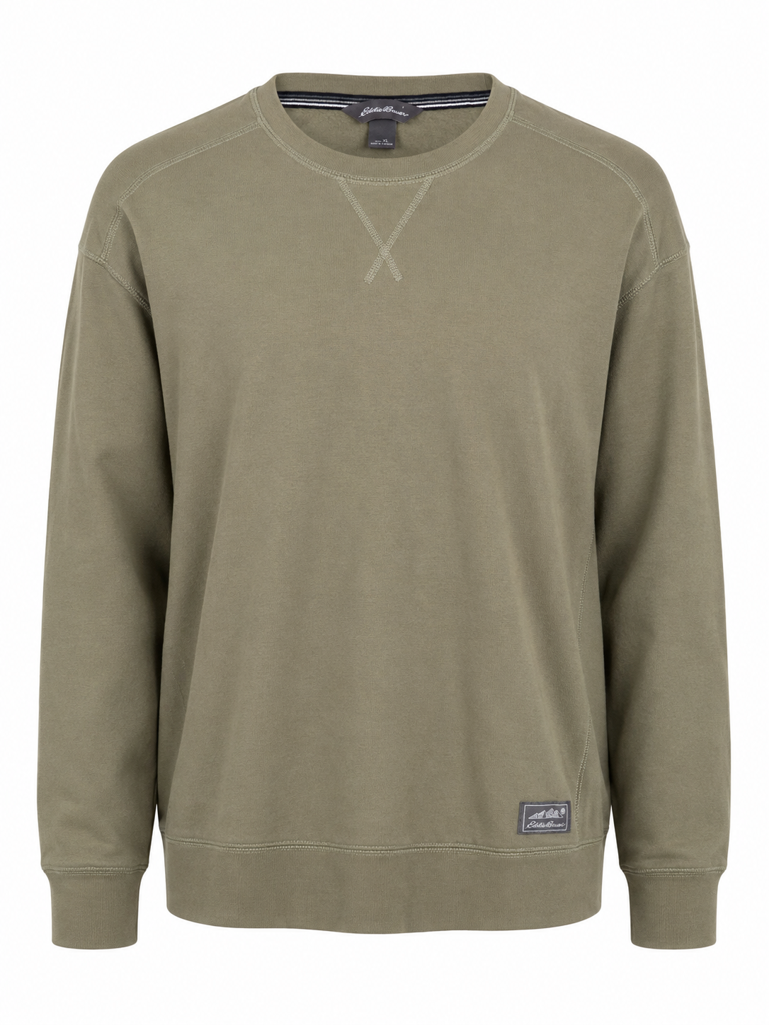 Eddie Bauer olívazöld bélelt férfi pulóver XXL