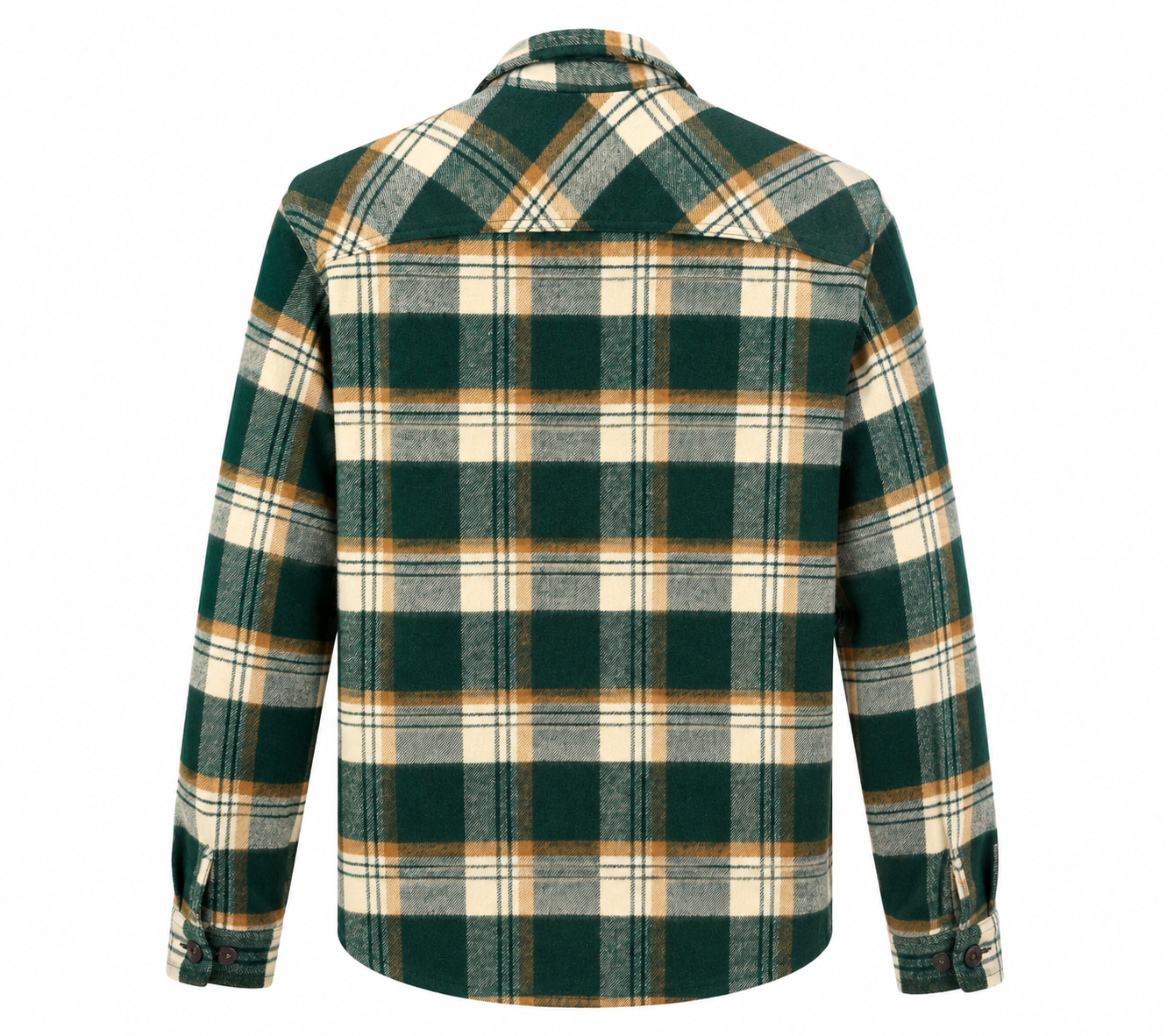 Jack & Jones zöld kockás vastag overshirt L