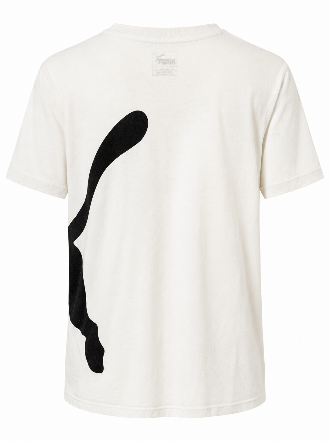 Puma fehér-fekete logómintás póló L