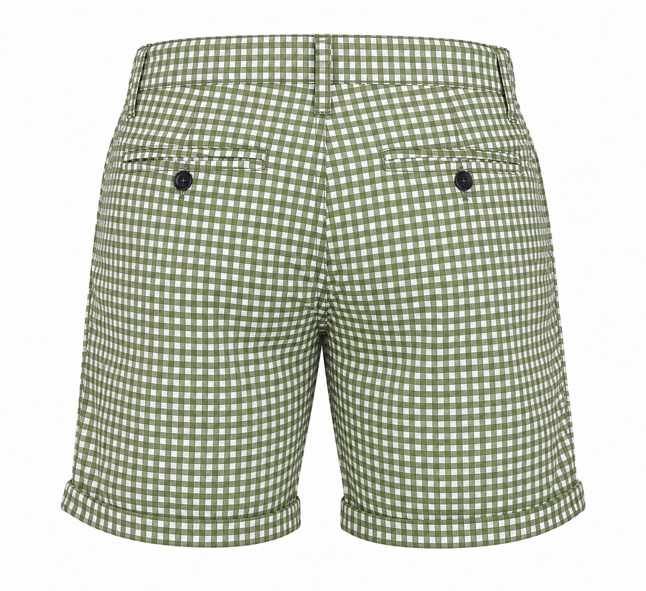 Banana Republic zöld-fehér kockás bermuda L