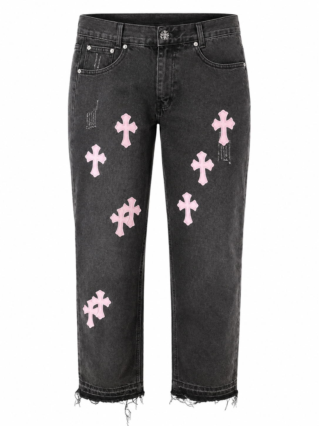 Levi's 550 fekete farmer rózsaszín keresztekkel