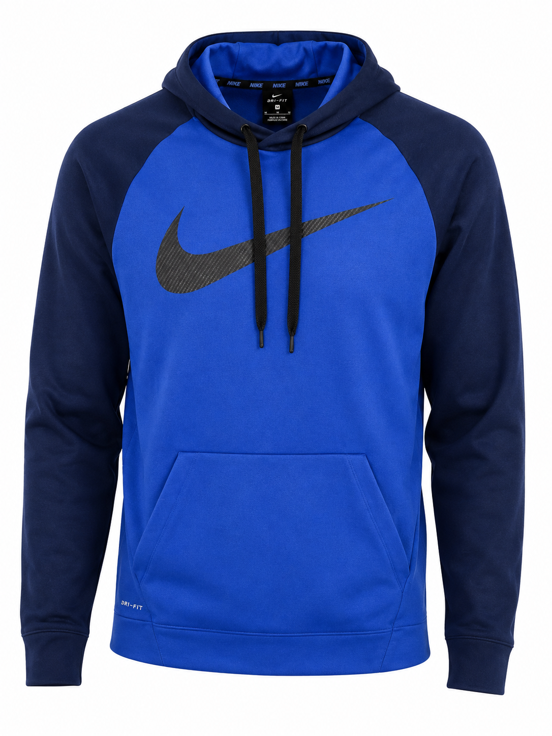 Nike Dri-FIT kék kapucnis sportfelső M