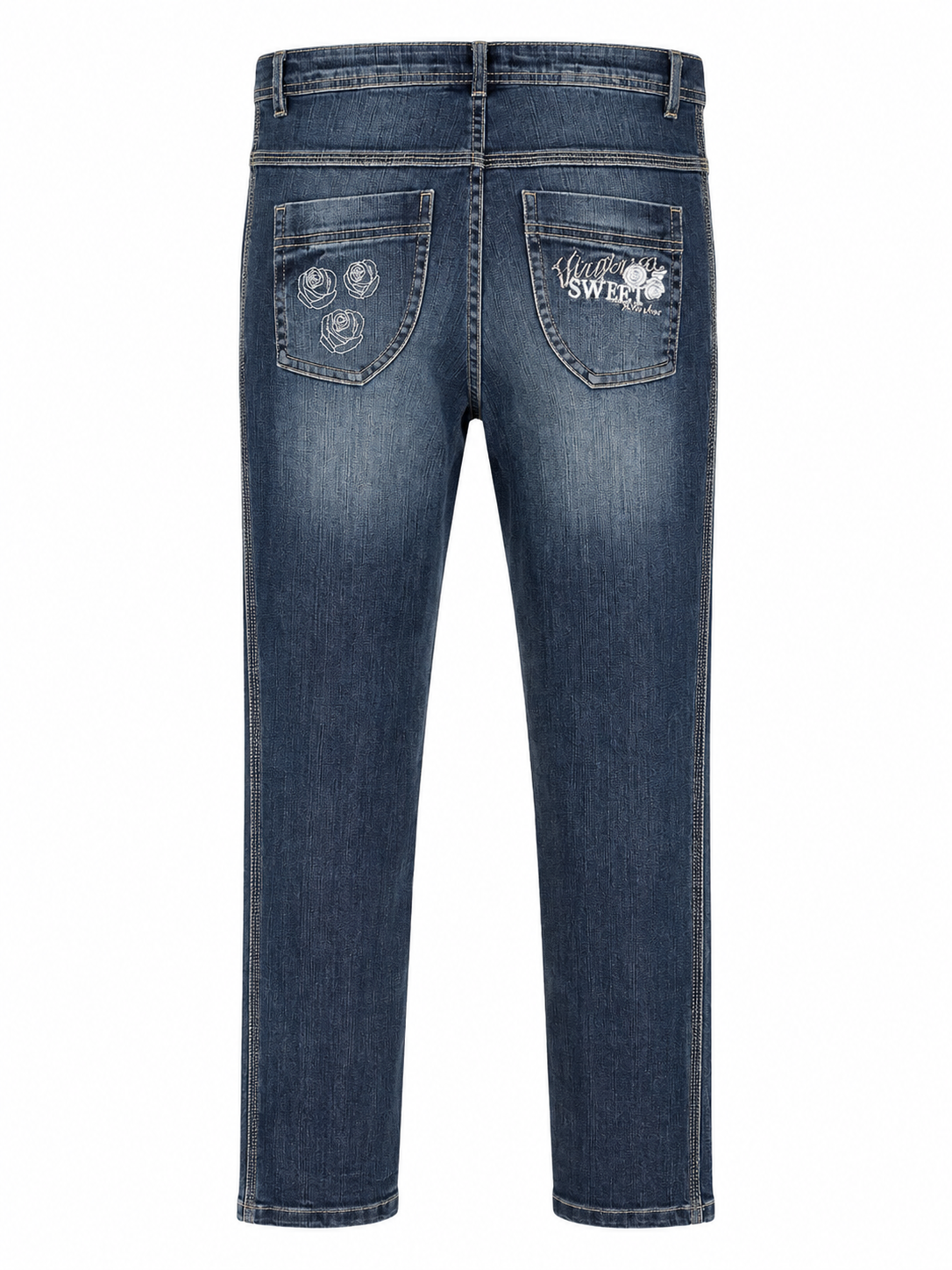 United Colors of Benetton kék farmer 164 enyhén trapéz